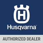 Husqvarna authorized dealer logo.
