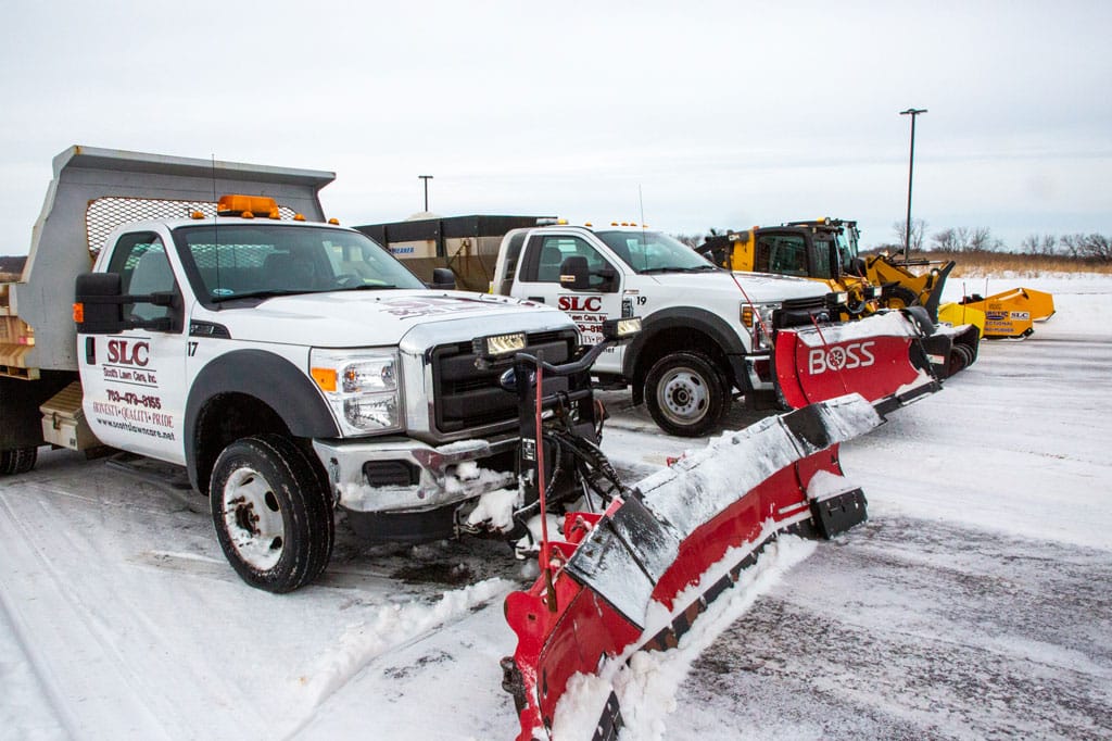 SLC snow plow vehicles